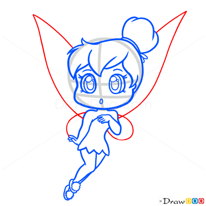 How to Draw Chibi TinkerBell, Fairies