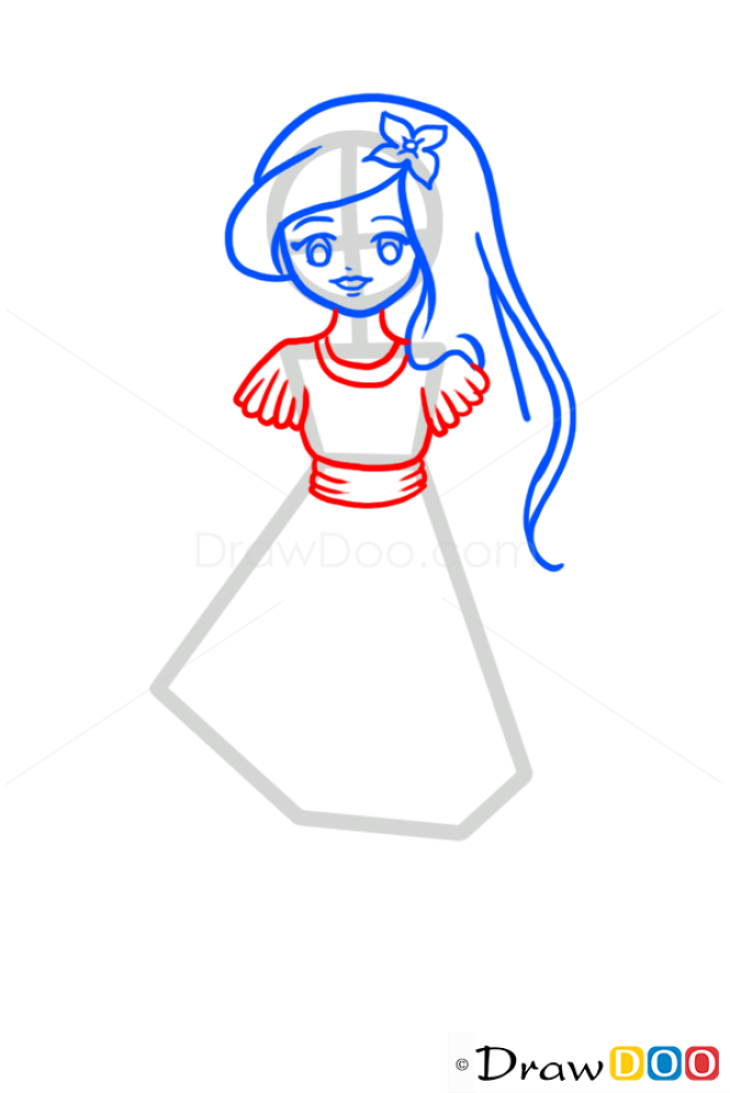 How to Draw Ariel Sea Fairy, Fairies