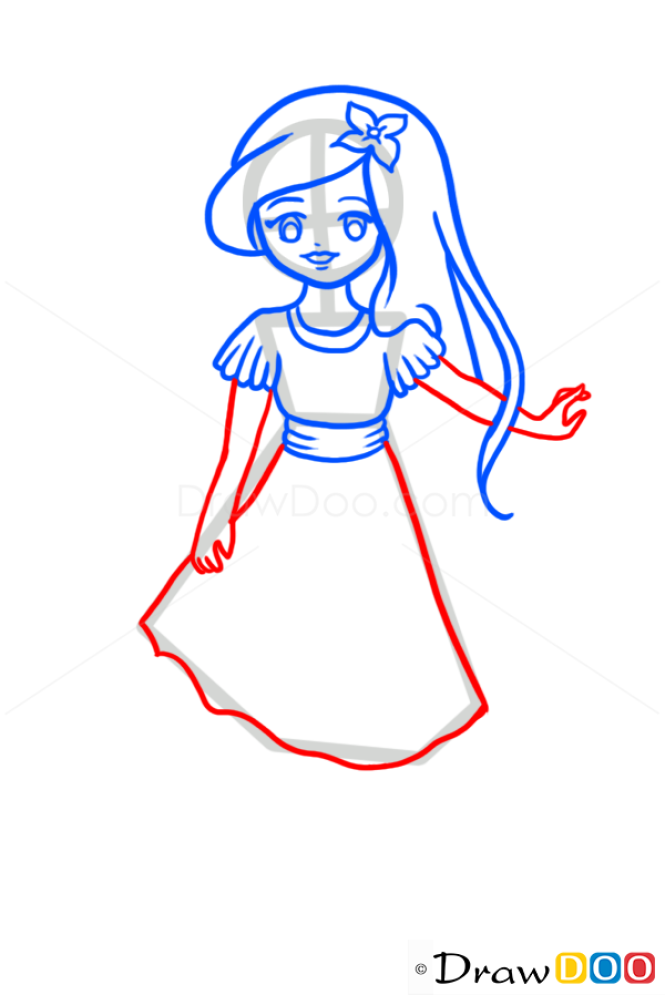 How to Draw Ariel Sea Fairy, Fairies