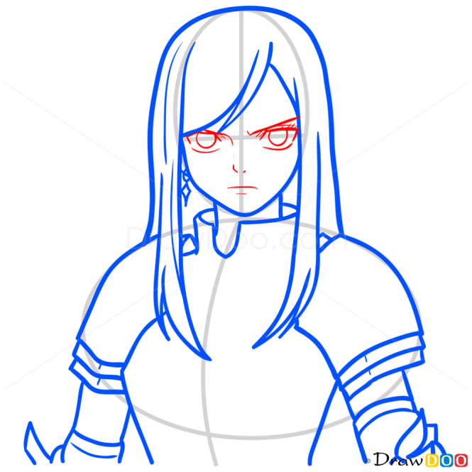 How to Draw Erza, Fairy Tail