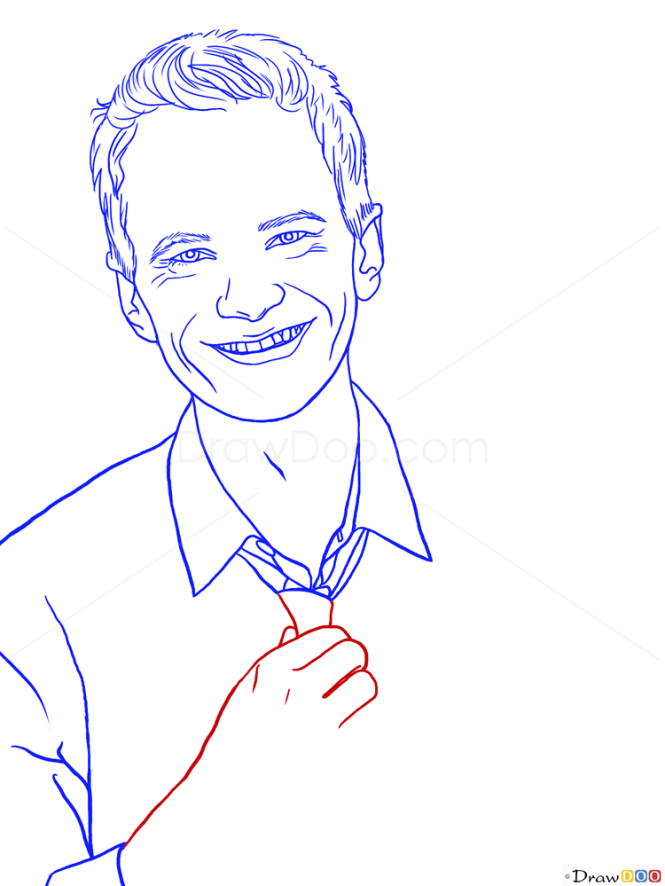 How to Draw Neil Patrick Harris, Famous Actors