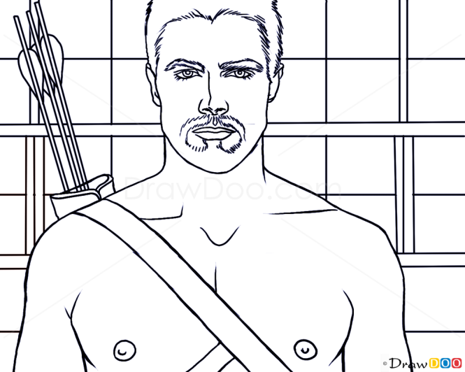 How to Draw Stephen Amell, Famous Actors