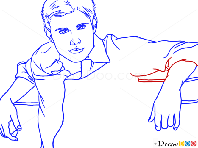 How to Draw Jensen Ackles, Famous Actors