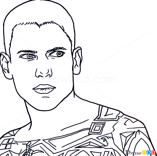 How to Draw Wentworth Miller, Famous Actors