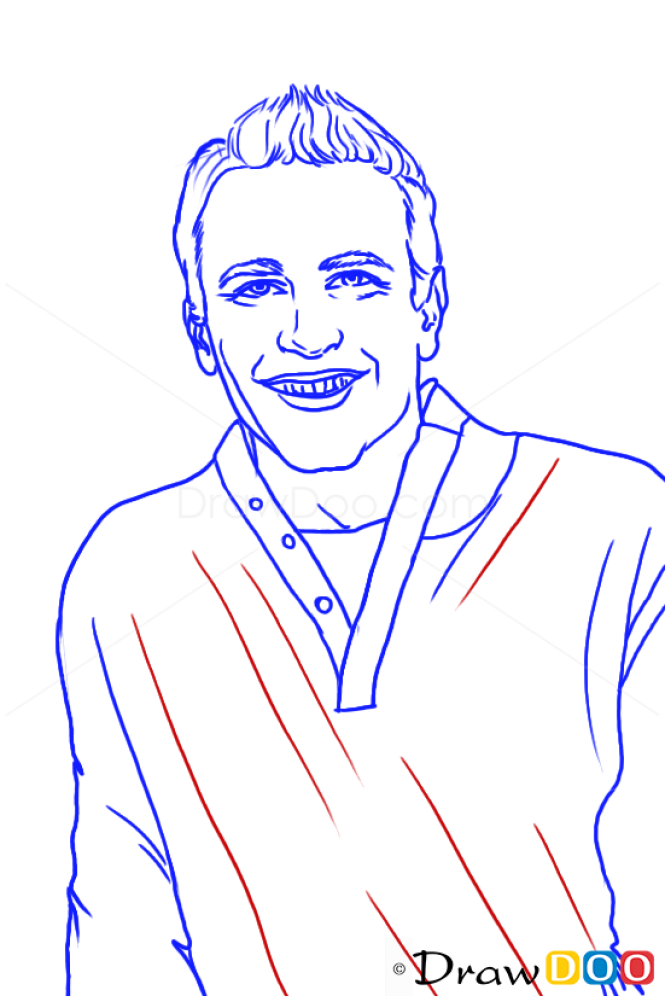 How to Draw Jason Segel, Famous Actors