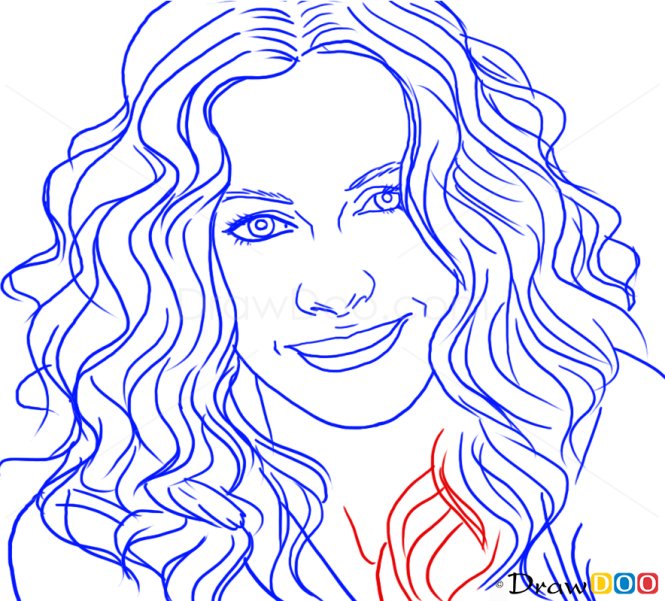 How to Draw Julia Roberts, Famous Actors
