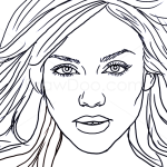How to Draw Jessica Alba, Famous Actors