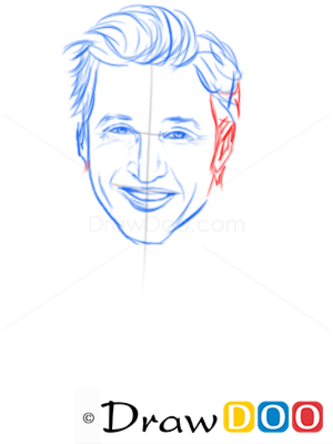How to Draw Patrick Dempsey, Famous Actors