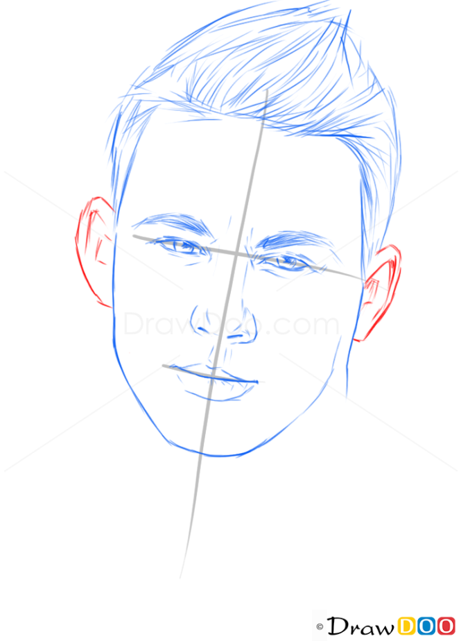 How to Draw Channing Tatum, Famous Actors