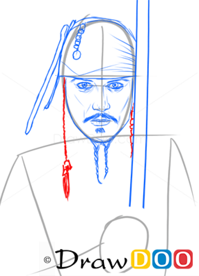 How to Draw Johnny Depp, Famous Actors