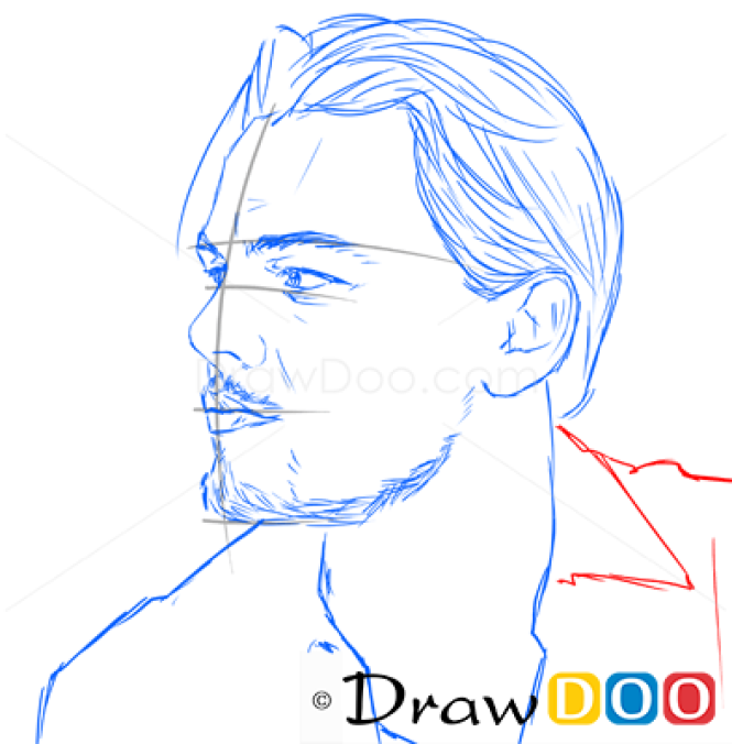 How to Draw Leonardo DiCaprio, Famous Actors