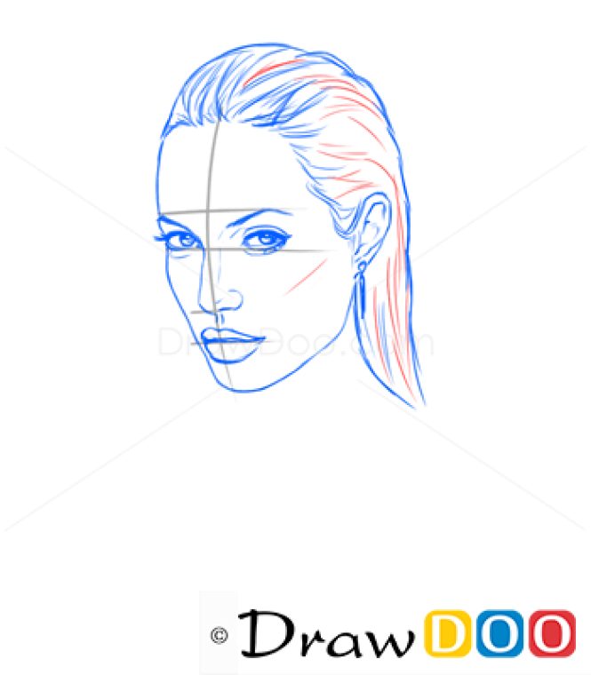 How to Draw Angelina Jolie, Famous Actors