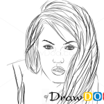 How to Draw Megan Fox, Famous Actors