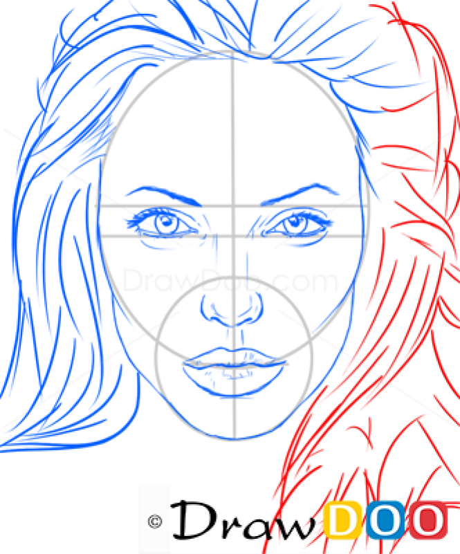 How to Draw Angelina Jolie, Famous Actors