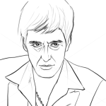 How to Draw Al Pacino, Famous Actors
