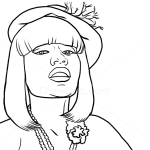 How to Draw Nicki Minaj, Famous Singers