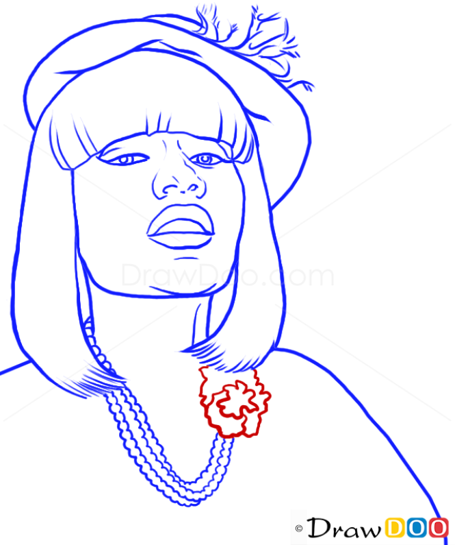 How to Draw Nicki Minaj, Famous Singers