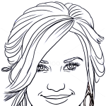 How to Draw Demi Lovato, Famous Singers