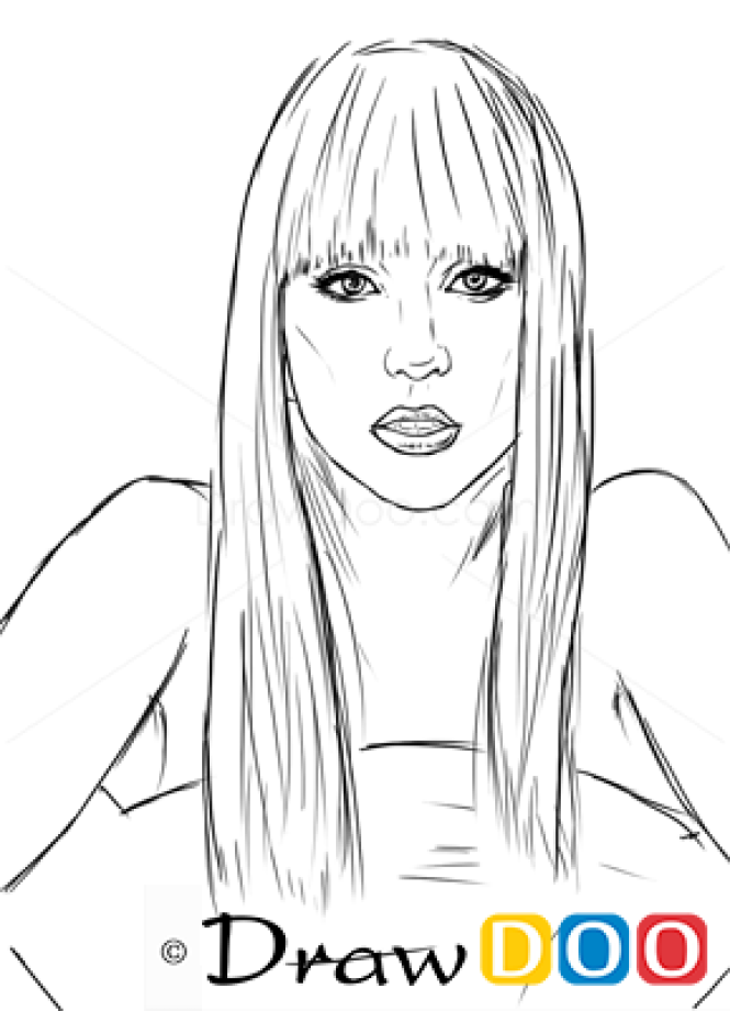 How to Draw Lady Gaga, Famous Singers