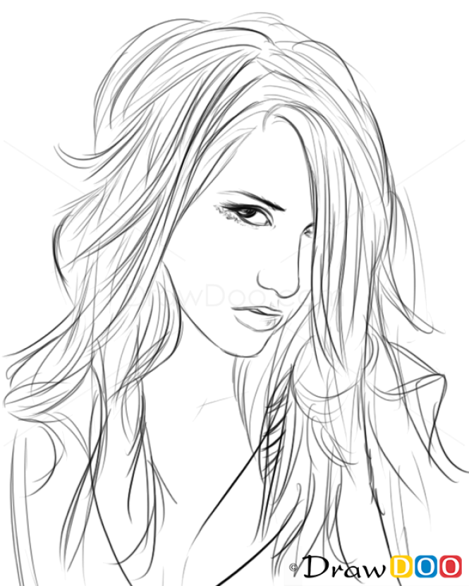 How to Draw Kesha, Famous Singers