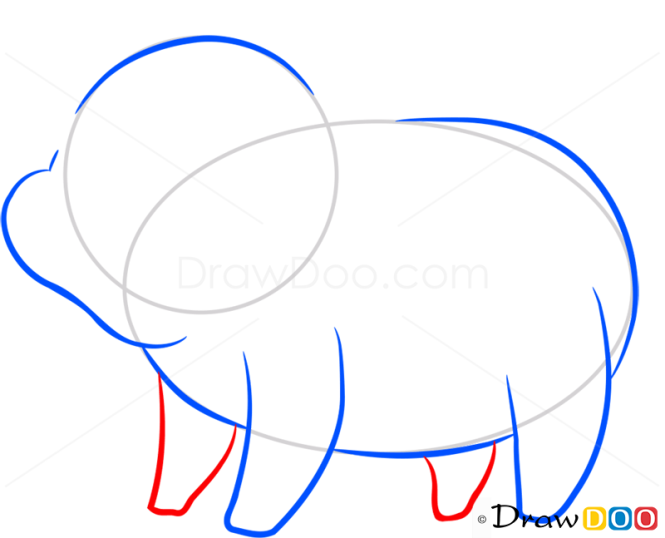 How to Draw Little Pig, Farm Animals
