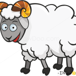How to Draw Baa-Lamb, Farm Animals