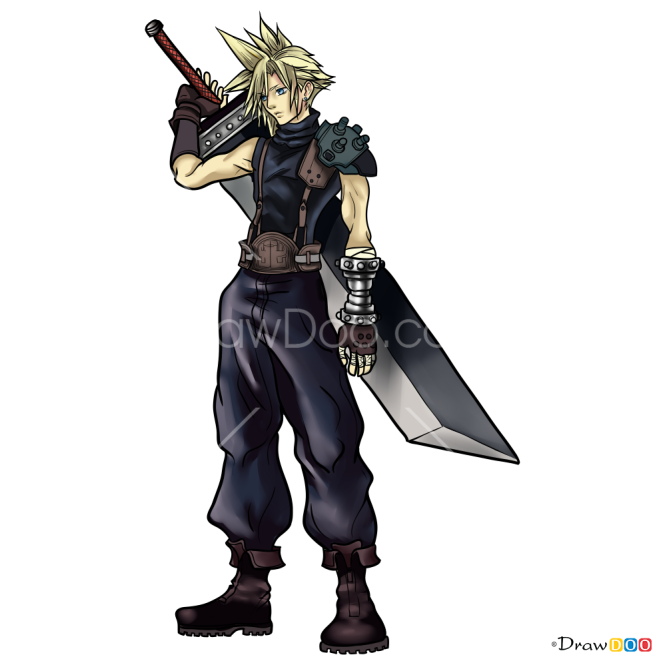 How to Draw Cloud Strife, Final Fantasy