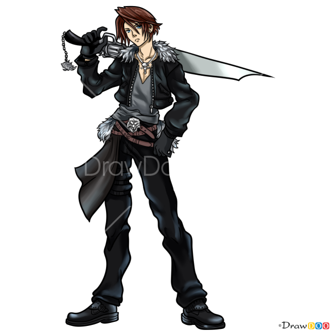 How to Draw Squall Leonhart, Final Fantasy