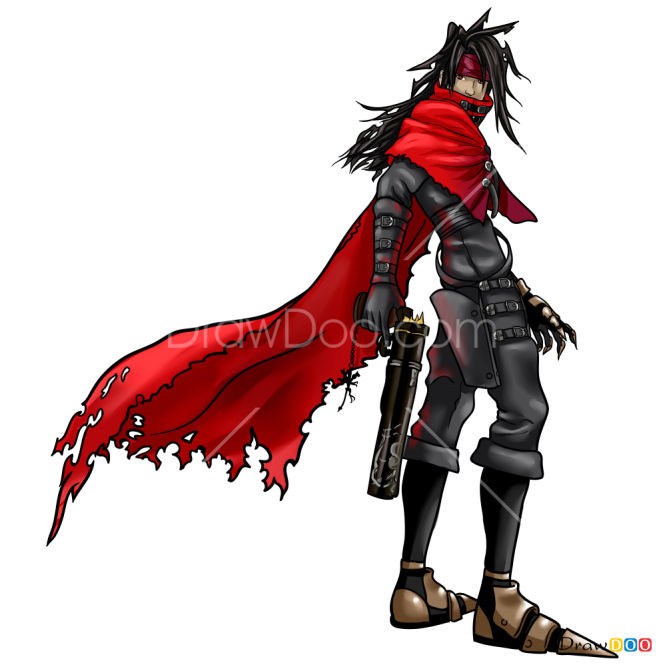 How to Draw Vincent Valentine, Final Fantasy