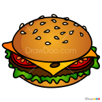 How to Draw Burger, Food