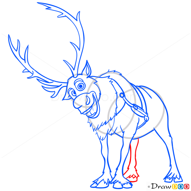 How to Draw Sven, Frozen