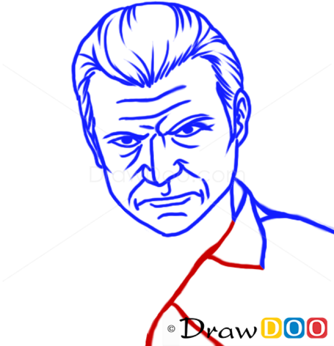 How to Draw Michael Easy, GTA