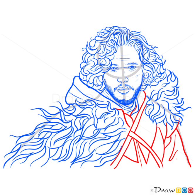 How to Draw Jon Snow, Game Of Thrones