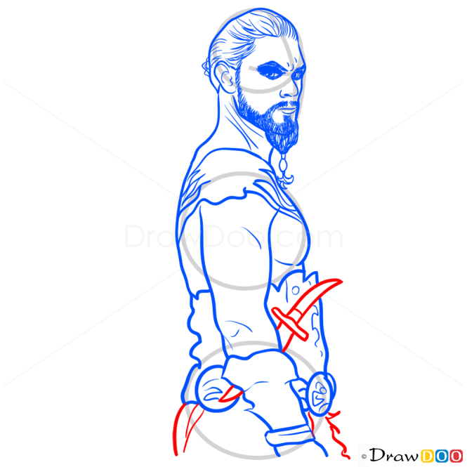 How to Draw Khal Drogo, Game Of Thrones