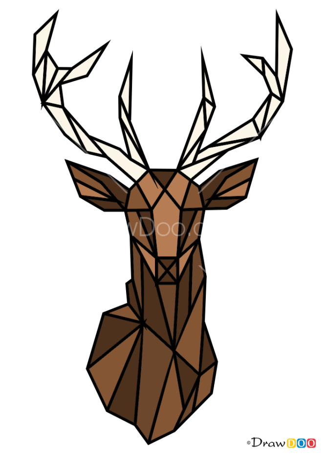 How to Draw Deer, Geometric Animals