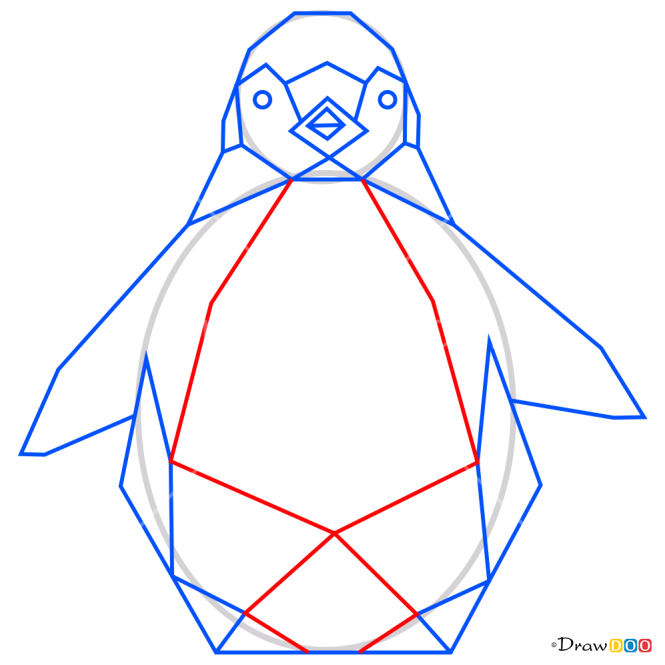 How to Draw Penguin, Geometric Animals