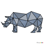 How to Draw Rhino, Geometric Animals