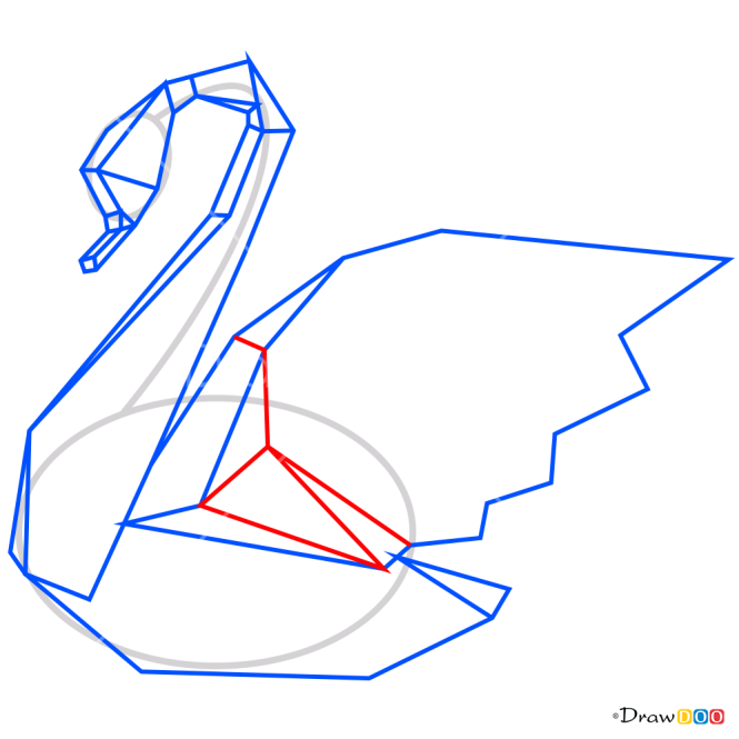 How to Draw Swan, Geometric Animals