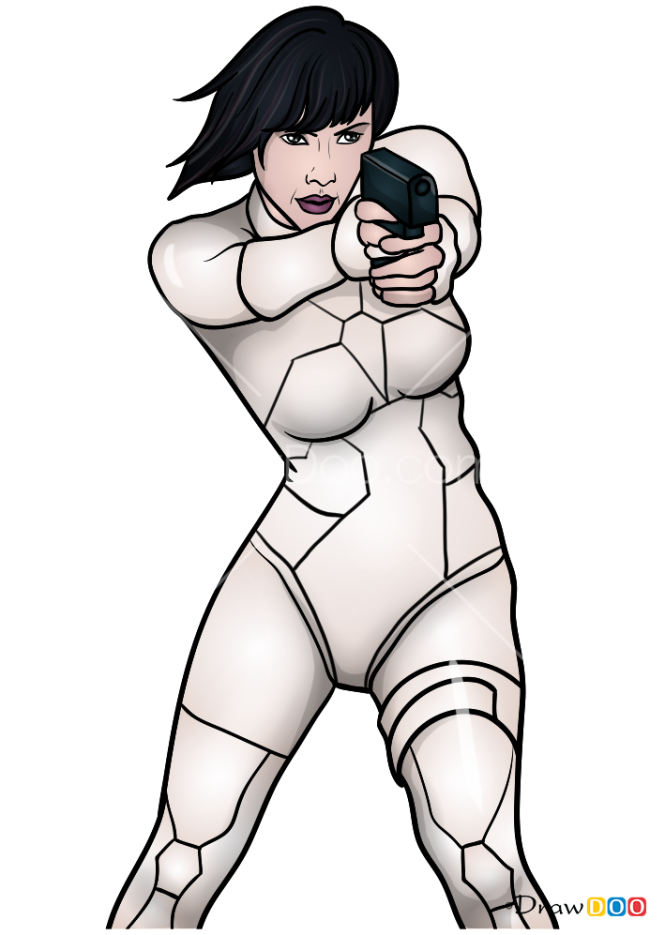 How to Draw Major, Ghost in the Shell