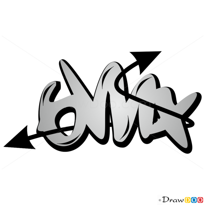 How to Draw BMX, Graffiti