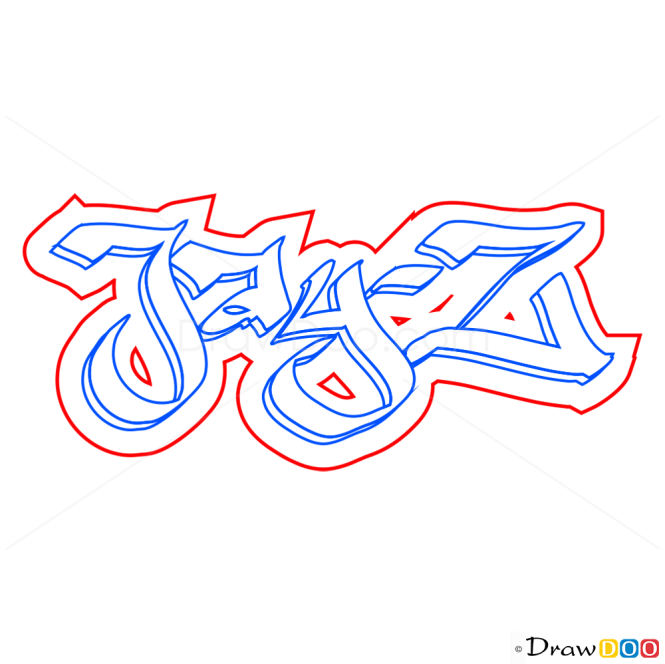 How to Draw Jay-Z, Graffiti