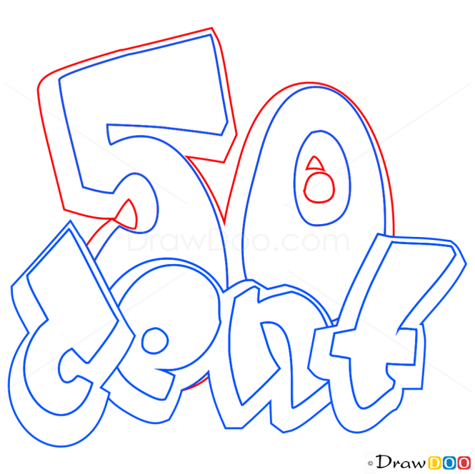 How to Draw 50 Cent, Graffiti