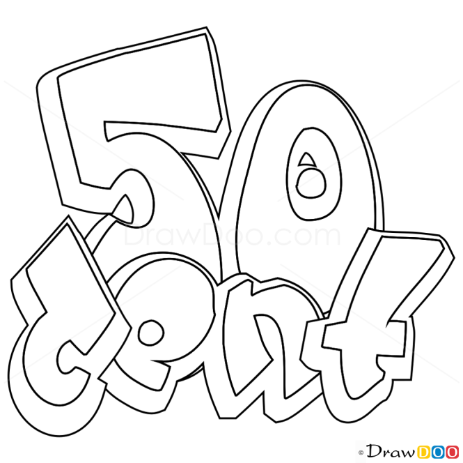 How to Draw 50 Cent, Graffiti