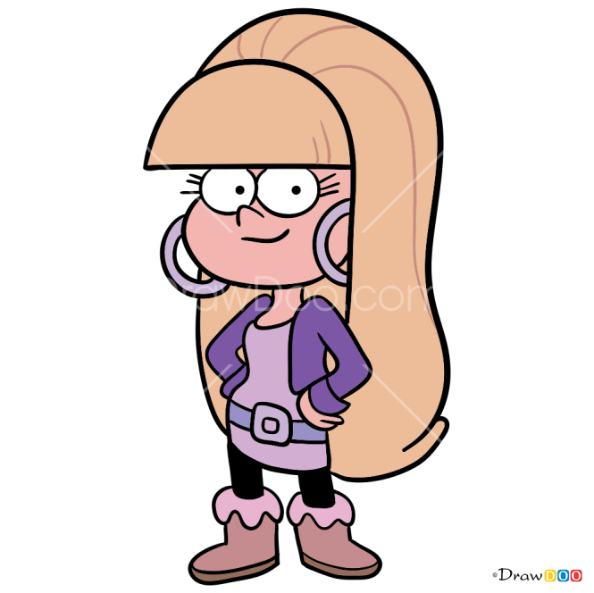 How to Draw Pacifica Northwest, Gravity Falls