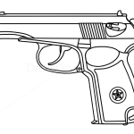 How to Draw Makarov Pistol, Guns and Pistols