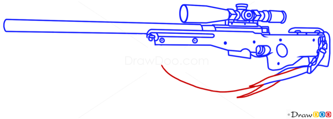 How to Draw Arctic Warfare, Guns and Pistols