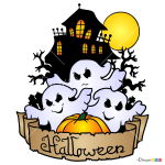 How to Draw Halloween Ghosts, Halloween
