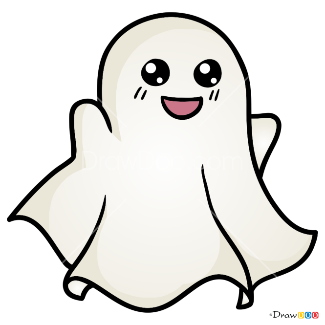 How to Draw Chibi Ghost, Halloween