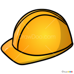 How to Draw Builder Helmet, Hats