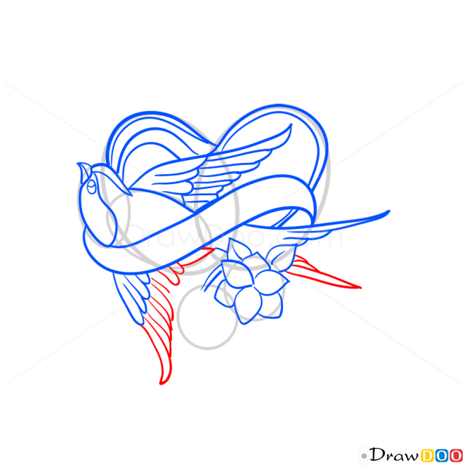 Drawing of a Heart, Step by Step Drawing Lessons